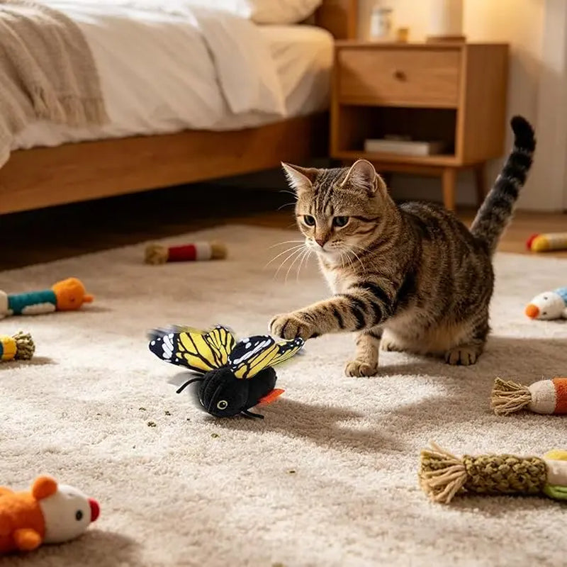 Electric Cat Toy - 300Mah Interactive Fun USB Rechargeable | Fun Indoor Engaging Kitten Game | for Small Medium Large Kitten Yards Porches Gardens Lawn Indoor