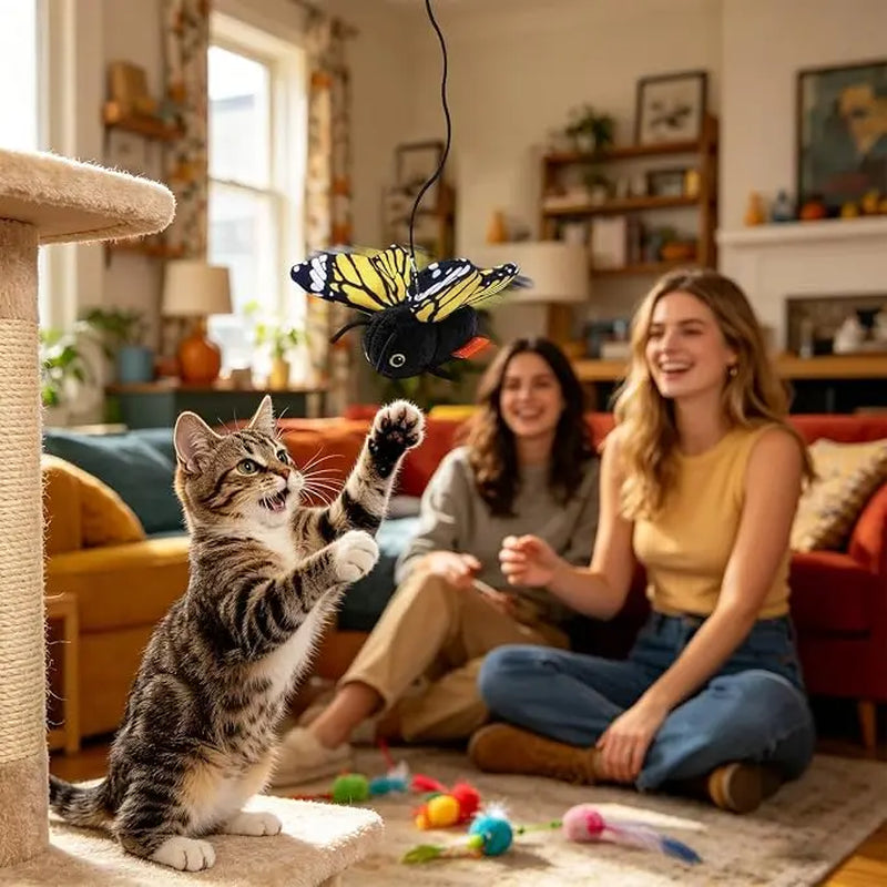 Electric Cat Toy - 300Mah Interactive Fun USB Rechargeable | Fun Indoor Engaging Kitten Game | for Small Medium Large Kitten Yards Porches Gardens Lawn Indoor