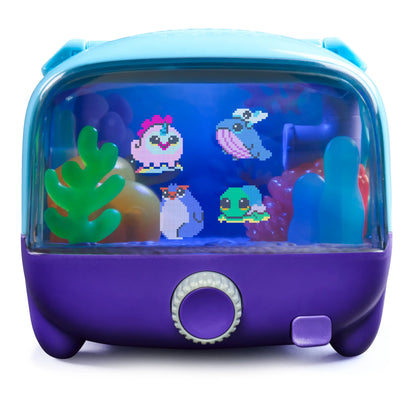 BITZEE Interactive Digital Aquarium Fish Tank Toy with 30 Virtual Fish, Large Display, LED Lights, Touch-Responsive Electronic Pets, Boy Gifts for Kids Ages 5+